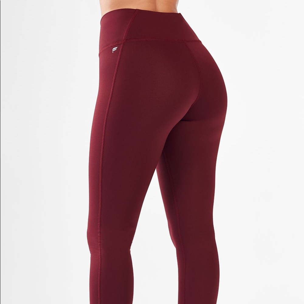Fabletics Black cherry high waist legging large